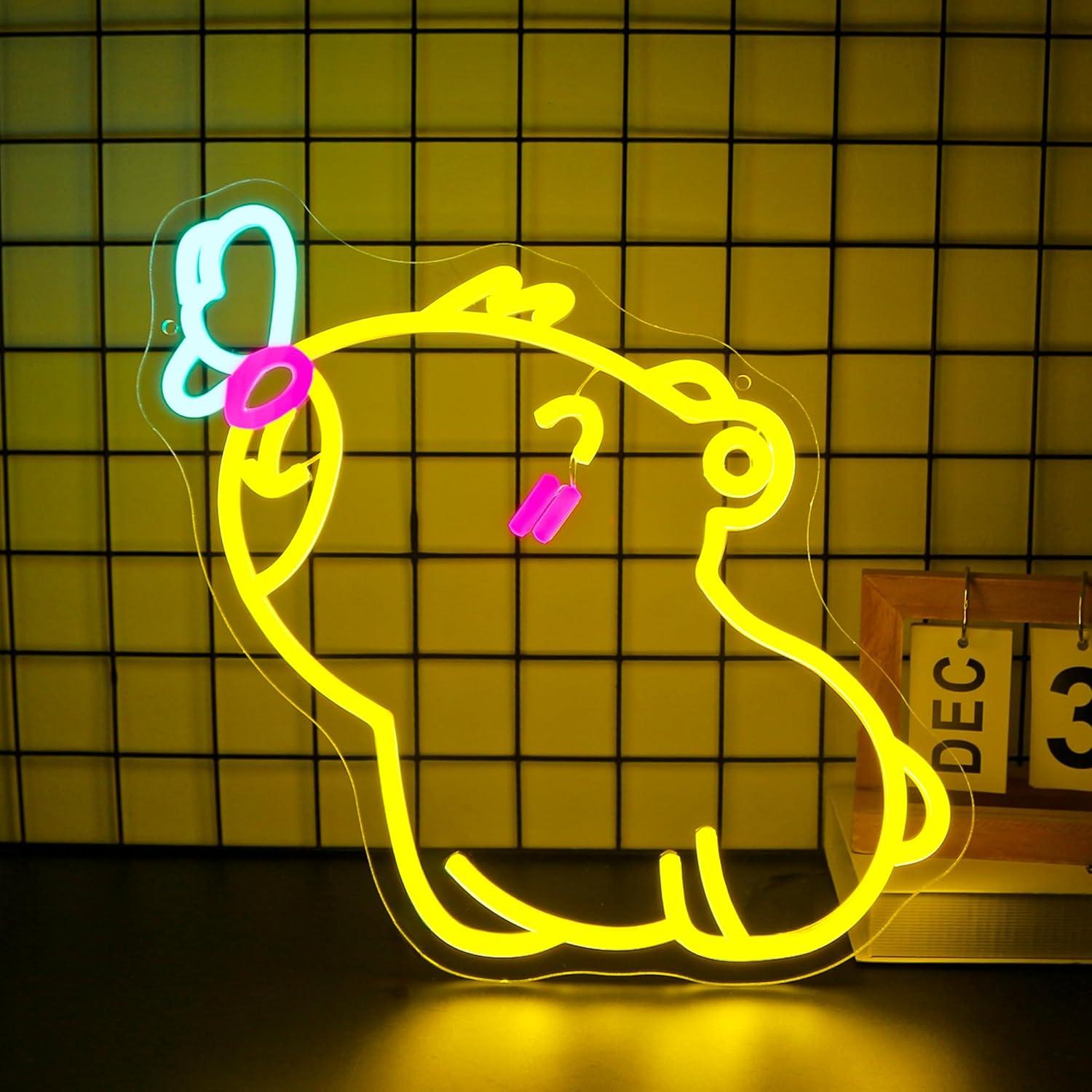 Enseigne néon Capybara, lumièr - Gaming Accessories Shop avis et prix