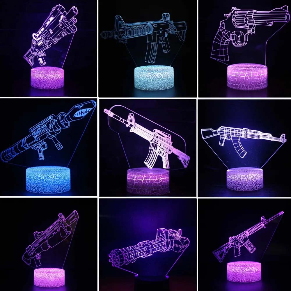 Jeu fusil 3d Led veilleuse jeu - Accessories For Your Gaming Room avis et prix